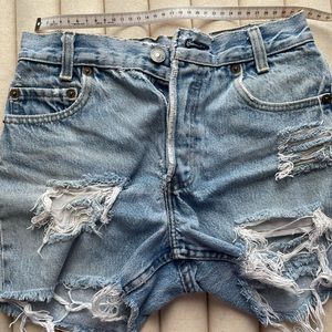 Levi’s vintage button fly jeans shorts